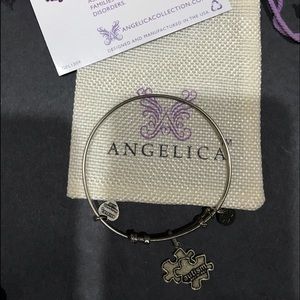Angelica Silver Tone Autism Awareness  Bracelet